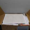 Furnulem White Dresser with 5 Drawers, Vertical Storage Tower Fabric Dresser for Bedroom, Hallway, Entryway, Nursery, Closet Organizer, Nightstand Bedside Table Furniture, Sturdy Steel Frame, Wood Top