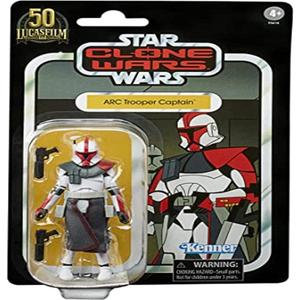 Star Wars The Vintage Collection Clone Wars 3.75 Inch Action Figure Exclusive - Arc Trooper Captain (Red) VC213