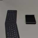 iClever Ergonomic Foldable Keyboard, BK06 Split Folding Bluetooth Keyboard with PU Leather Cover, USB-C Rechargeable, Multi-Device, Ultra Slim Portable Travel Keyboard for iPad, iPhone, Tablet, Laptop