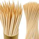 100Pcs 2ft/24in Bamboo Plant Stakes, Garden Stakes, Bamboo Stakes for Tomato, Beans, Potted Plants, Smores Sticks for Fire Pit, Natural Support for Gardening, BBQ, Camping, Home Cooking
