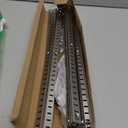 Bueyfolt 20 Sets 17 Inch Pilaster Shelf Brackets, Adjustable Mortise Mount Shelf Rails with 3 Pilaster Clips and Screws for Wall Shelving System