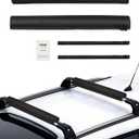 VEVOR Soft Roof Rack Pads, 28" Universal Car Roof Rack Pads for Various Crossbars, 88LBS Load Capacity Luggage Kayak Carrier with 2 Tie Down Straps & Velcros for SUPs Canoes Snowboards Paddle Boards