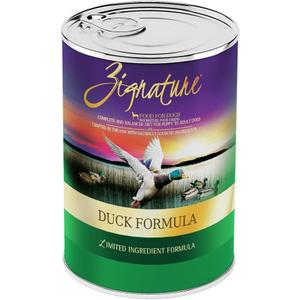 Zignature Duck Formula Wet Dog Food 13oz, case of 12
