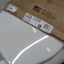 Bemis 730SLEC Slow Close Toilet Seat, Easy Clean Hinges and Durable Plastic Seat, Made in USA, Round, White