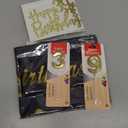 39th Birthday Decorations Men Women with 39th Birthday Banner, Black and Gold Table Cloth, Number Balloons, Large Sash, Cake Topper and Candles