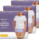 Amazon Basics Incontinence Underwear for Women, Protective, Disposable, Postpartum, Maximum Absorbency, X-Large, Lavender, 48 Count (3 Packs of 16)