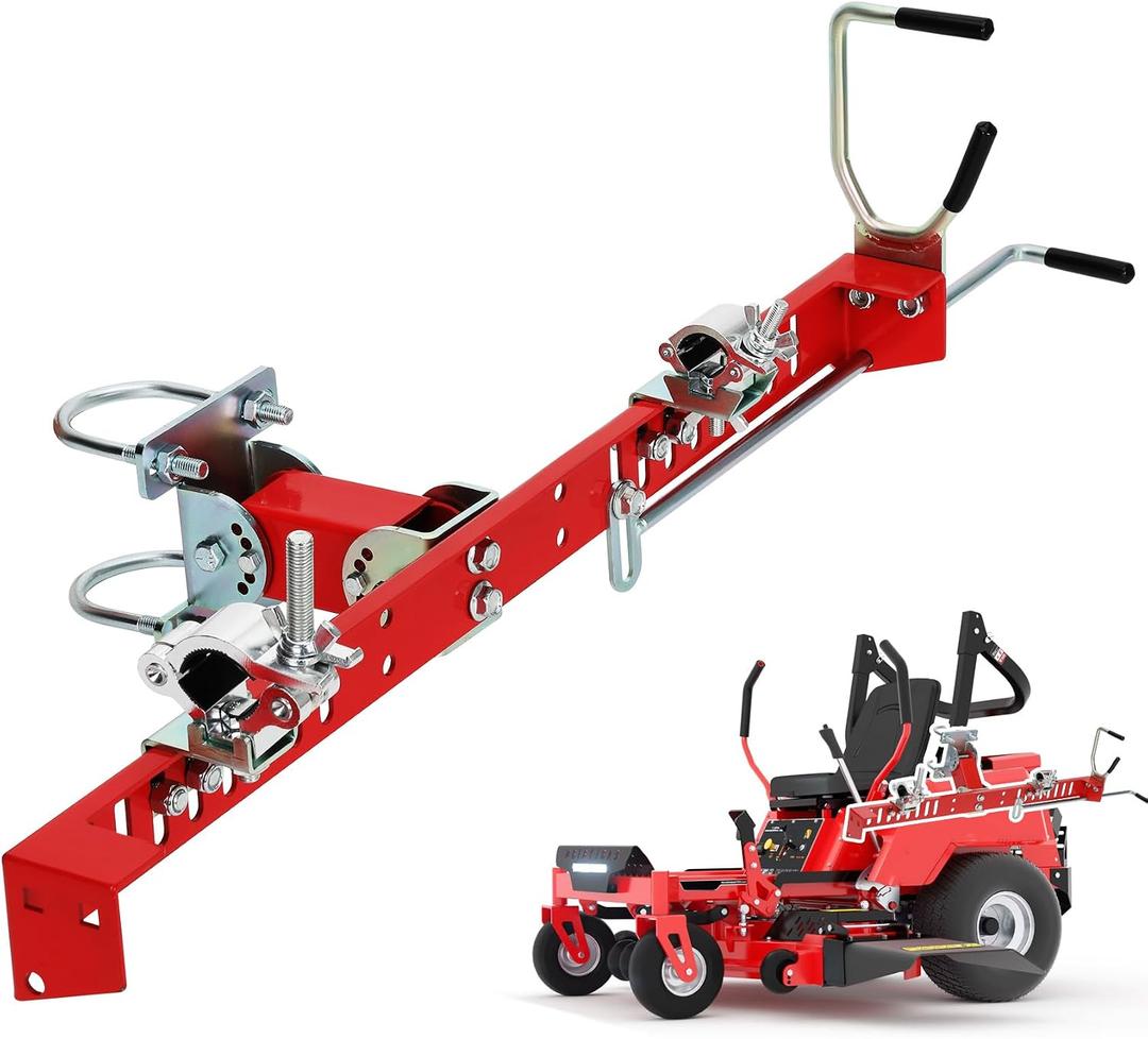 Zero Turn Mower Trimmer Rack, Mower Weed Eater Holder Fit for 1"-2" Roll Bars, Upgrade Adjustable Stainless Steel Quick Clamp Locking System