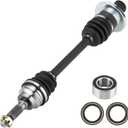 Rear Left or Right CV Axle & Wheel Bearing Kit for Suzuki King Quad 450/500/700/750 2006 2007 2008 2009 2010-2022, 1 CV Axle and 1 Wheel Bearing