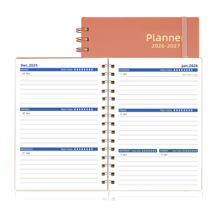 Day Planner 2025-2026, Hardcover Weekly & Monthly Planner from Jul 2025-Dec 2026, 18 Month Calendar 2025 with Tabs & Pocket, A5 Size, Black