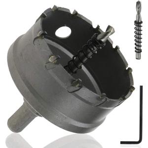 75mm/2.95" Carbide Hole Saw Hole Cutter for Steel Plate, Aluminum & Metal