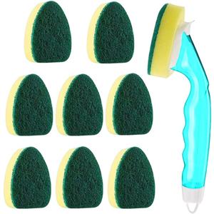 Dish Wand Sponge Refills, Dish Sponge with Handle, Dishwand Refills, Non Scratch Dish Wand Refill Replacement Pack, Dish Scrubber with Handle Kitchen Dishwand Pads with Soap Dispenser for Cleaning