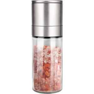 Gulex® Salt Grinder Pepper Mill, Refillable, Adjustable Coarseness Black Pepper Grinder, Stainless Steel Sea Salt Shaker with Ceramic Rotor(Seasoning not included)