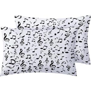 Musical Notes Body Pillowcases Decorative Throw Pillow Cover Music Pattern Long Pillow Case Cushion Cover with Zipper for Sofa Bedroom Living Room Home Decor 20"x54"inches