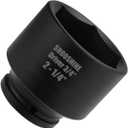 SHOOSHINE 3/4" Drive 2-1/4" Impact Socket, Heat Treated Set With 6-Point Star Sockets