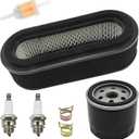 Anxingo 11013-2206 Air Filter Pre-Filter Oil Fuel Filter Spark Plug Tune Up Kit, Replacement for Kawasaki FD501V-CS00 Replacement for John Deere LX178, Replaces M96846