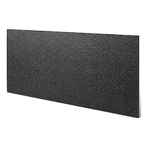 Sasylvia 1 Pcs 1/2" X 24'' X 48'' Black Hdpe Plastic Sheet