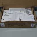 YAOHUOO Dual Monitor Stand Riser, 39Inch Large Monitor Stands for 2 Monitors, Computer Monitor Stand, Wooden Desktop Oraganizer Shelf for Office Desk Computer,Laptop,TV (White)