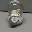DEMDACO Lay Me Down to Sleep White and Grey 5.5 Inch Illuminated Musical Water Globe Plays Jesus Loves Me