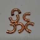 PATIKIL 1/2 Inch ID Copper Pipe Fittings, 6 Pcs 180 Degree Return Bend Copper Pipe Sweat Welding Solder Connection for HVAC Air Conditioning Hydraulic