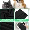 Dog Sling Swaddle Carrier for Small Dog, Cat Front Carriers for Small Pet up to 20lbs, Puppy Pouch with Adjustable Straps, Hands Free Pet Sling, Anti Anxiety Puppy Sling (Black)