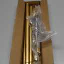 Gold Shower Curtain Rod 34-66 Inches(2.8-5.5ft) Never Rust Adjustable Shower Rod Spring Tension Non Slip No Drilling Shower Rods for Bathroom Garland Window