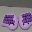 REWXXD Foot Roller Massager for Plantar Fasciitis Relief, Large Size, Eases Foot Pain & Cold Feet, Enhances Circulation, Portable, Split into Two, Full-Body Washable, Purple