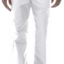 Dickies Men's Pull-On Pant with 7 Pockets Elastic Waistband with Button Closure 81006 (4X-Large Big, White)