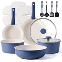 CAROTE Pots and Pans Set, Nonstick Cookware Set Detachable Handle, Induction Kitchen Cookware Sets Non Stick with Removable Handle, RV Cookware Set, Oven Safe