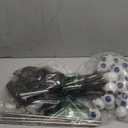 BrizLabs 6 Pack 36 LED Halloween Solar Eyeball Lights, 2 Modes Outdoor Halloween Pathway Lights, Solar Spooky Path Light Waterproof, Swaying Firefly Lighting for Yard Garden Lawn, Orange & Purple