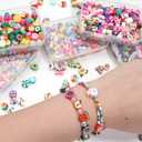 2 x Colorful Elastic String, Total 100M, 1MM Stretchy Bracelet String Bead Cord for Bracelets, Sewing, Necklace, Jewelry Making and Crafts.