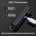 Blukar Rechargeable EDC Flashlight, 360L Mini Keychain Flash Light with 3 Lighting Modes, Memory Function, Waterproof, Compact and Portable Pocket Light for Everyday Carry, Emergency,Camping,Outdoor