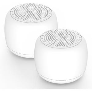 Babelio White Noise Sound Machine for Adults Kids Baby, Mini, 15 Non-looping Sounds, Timer, Memory Function, Easy to Pocket and Travel White 2 Pack