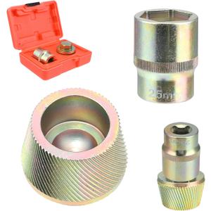 1.5" Bathtub Drain Remover Tool, Silver Plating Coating Tub Drain Extractor with 1inch Socket, Remove The Old, Broken, Stubborn, Rusted Drain Tub Bathtub Stopper, Strong Grab Plumbing