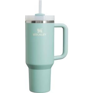 STANLEY Quencher H2.0 Tumbler with Handle and Straw 40 oz | Flowstate 3-Position Lid | Cup Holder Compatible for Travel | Insulated Stainless Steel Cup | BPA-Free | Seafoam
