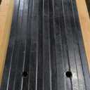 Pyle Car Vehicle Curbside Driveway Ramp - 4ft Heavy Duty Rubber Threshold Bridge Tracks Curb Ramps, 2 Pieces Set (for Car, Truck, Scooter, Bike, Motorcycle, Wheelchair Mobility), Black