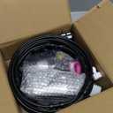 CozyCabin Outdoor Misting Cooling System with Pump - 40ft (12m) Misting Line with Filter + 6 Brass Mist Nozzles (3/4") for Patio Garden Greenhouse Watering Distribution System (12m (40ft))