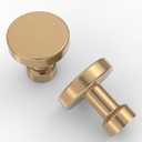 Asidrama 10 Pack 1-1/4 inch Champagne Bronze Kitchen Cabinet Knobs Dresser Knobs Drawer Knobs Cabinet Hardware Zinc Knobs for Dresser Drawers