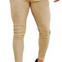 GINGTTO Mens Dress Pants Slim Fit Chino Pants for Men Formal (30W x 28L, Khaki)