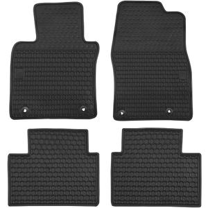 Car Floor Mats Custom Fit for Mazda 3 2025 2024 2023 2022 2021 2020 2019 /Mazda CX-30 2019-2025 Odorless Washable Heavy Duty Rubber (All Weather) Floor Liners Set Black