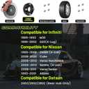 25mm (1") 4x114.3 Wheel Spacers 66.1mm M12x1.25 Studs 2PCS Black Hubcentric | CNC 6061-T6 Forged, 10.9 Grade Studs,For Nissan 200zx 240sx 300zx Cube Versa Sentra 240z 260z 280zx , For Infiniti G20 M30