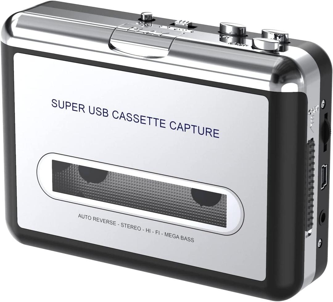 DigitNowCassette Tape To MP3 CD Converter Via USB,Portable USB Cassette Tape Player Capture MP3 Audio Music,Compatible With Laptop and Personal Computer,Convert Walkman Tape Cassette To MP3 Format