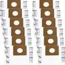 12 Pack 90667 Filter Bags, Type A Collection Bags Compatible with Shop-Vac 1-1.5 Gallon Wet/Dry Vacuum, All Around QAS60, Part# 9066700 9066733