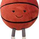 Cute Basketball Stuffed Animal Funny Basketball Gift, Soft Ball Plush with Legs Adorable Sports Throw Pillow for Boys Girls Room Decor
