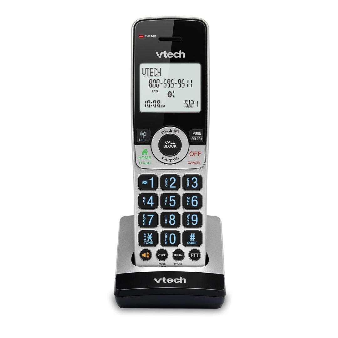 VTech IS8201 Additional Handset for IS8251 Business Grade Cordless Phone Series, Perfect for Home Office, Smart Call Blocking, Answering System, Bluetooth Connect to Cell