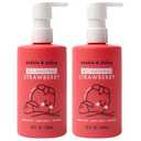 Dabble & Dollop All Natural Strawberry 3-in-1 Body Wash, Shampoo & Bubble Bath for Kids  Tear-Free, Gentle, Hypoallergenic, Vegan, No Parabens or Sulfates (10 fl oz, Pack of 2)
