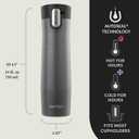 Contigo AUTOSEAL West Loop Vacuum-Insulated Stainless Steel Travel Mug with Easy-Clean Lid, 24 oz, Crystal Sake