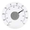 Window Thermometer, Outdoor Thermometer Temperature Gauge for Patio Outdoor Stick Adhesive Transparent Dial Wall No Battery Needed Waterproof Accurate Readings for Home Patio Yard Glass