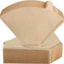 Niveaya 200 Count Coffee Filters #4, Unbleached Natural Brown Coffee Filters 8-12Cup, Disposable Cone Paper Fliters for Pour Over and Drip Coffee Maker