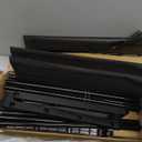 LANTEFUL 3 Tier Shoe Rack for Closet, Shoe Organizer with 5 Hooks, Long Shoe Shelf Storage for Sneaker and Boot Stackable Free Standing Shoe Rack for Entryway, Garage, Small Spaces, Dorm (Black)