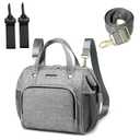 FHELAD Small Diaper Bag Backpack, Toddler Diaper Bags Waterproof Multi-Function Newborn Baby Stylish Mini Crossbody Diaper Bag, Gray